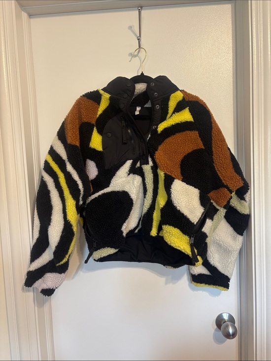 FP Movement by Free People Jackets & Blazers - Free People Fleece Multicolor Sherpa Zip Jacket